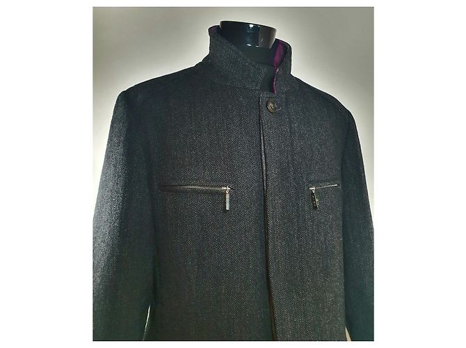 Etro Grey Wool Blazer Jacket - view 2