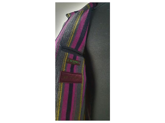 Etro Grey Wool Blazer Jacket - view 8