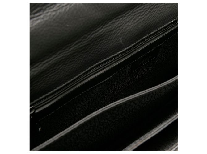Borsa da lavoro in pelle nera Versace - vista 5