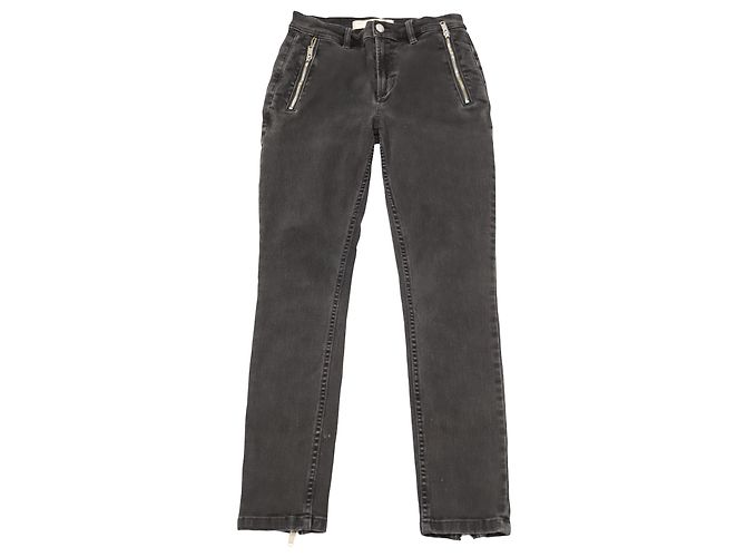 Vaqueros pitillo con cremallera de metal en algodón negro de Marc Jacobs - vista 2