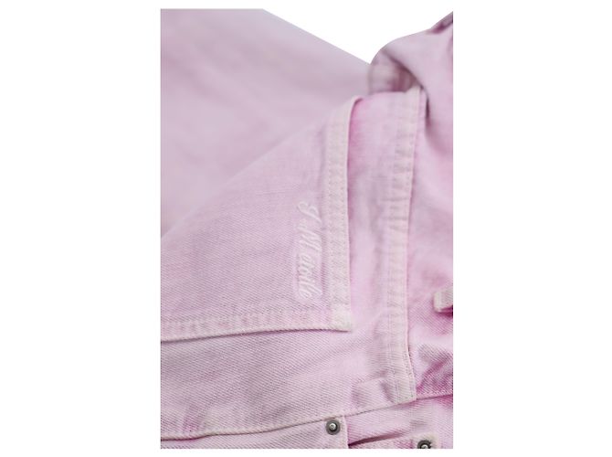 Jeans Isabel Marant Etoile stile vintage lavaggio acido in cotone rosa - vista 3