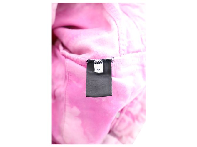 Jeans Isabel Marant Etoile stile vintage lavaggio acido in cotone rosa - vista 5