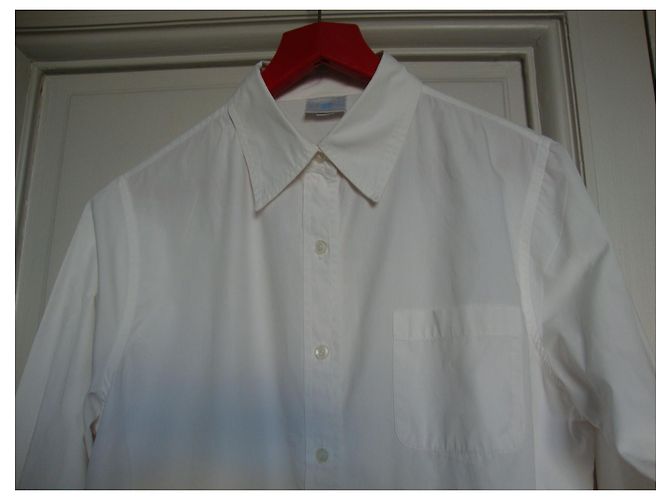 Autre Marque Camisa Blanca de Algodón Talla 44 Blanco - vista 2