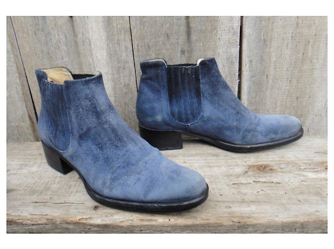 Botas Free Lance p 37 Azul - vista 2