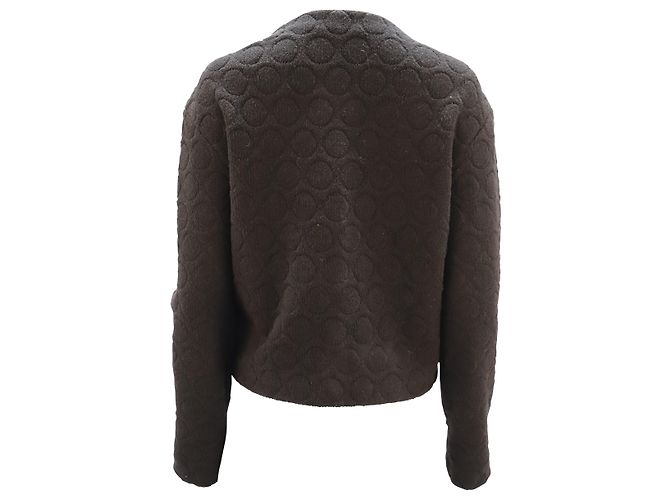 Marc Jacobs Collarless Jacket in Black Wool - view 2