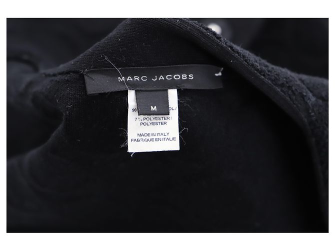 Marc Jacobs Collarless Jacket in Black Wool - view 3