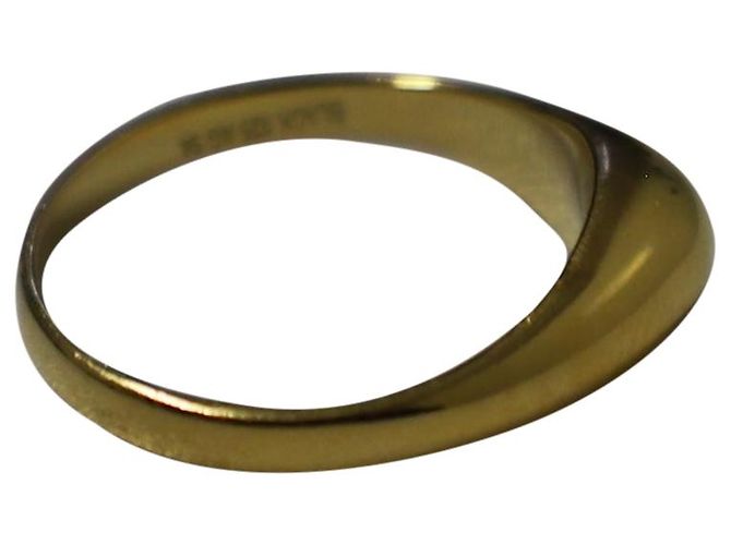Autre Marque Anello Maria Nera Ester 60 in argento sterling placcato oro - vista 3