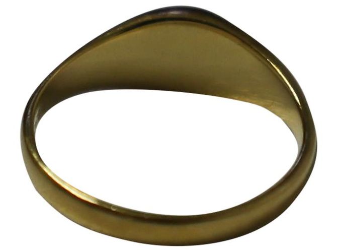 Autre Marque Anello Maria Nera Ester 60 in argento sterling placcato oro - vista 4