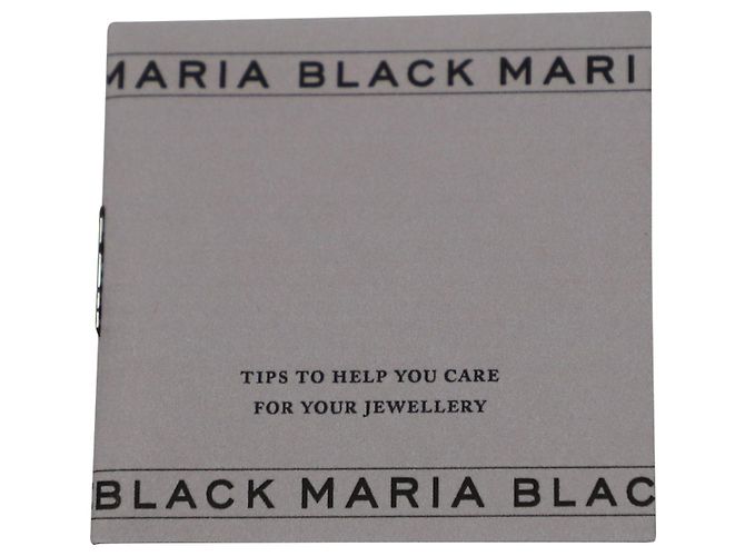 Autre Marque Anello Maria Nera Ester 60 in argento sterling placcato oro - vista 9