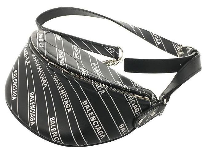 BALENCIAGA Marsupio / pelle / BLK / total pattern / marsupio souvenir / 565510 - vista 2
