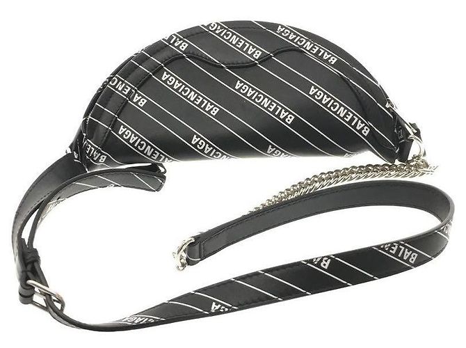 BALENCIAGA Marsupio / pelle / BLK / total pattern / marsupio souvenir / 565510 - vista 4