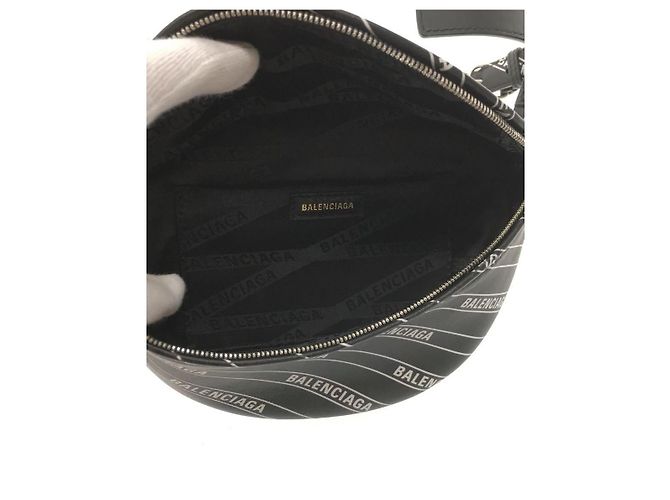 BALENCIAGA Marsupio / pelle / BLK / total pattern / marsupio souvenir / 565510 - vista 6