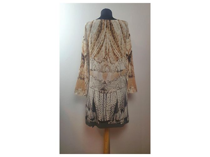 Roberto Cavalli Seidenkleid Tunika Mehrfarben - Ansicht 3