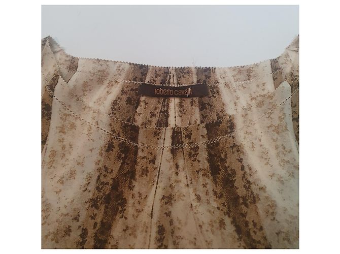 Roberto Cavalli Seidenkleid Tunika Mehrfarben - Ansicht 4