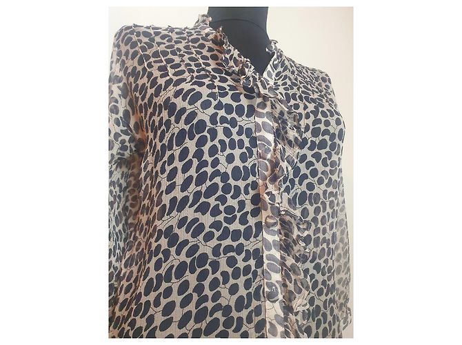 Blusa de seda Baum und Pferdgarten Multicolor - vista 2