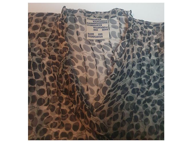 Blusa de seda Baum und Pferdgarten Multicolor - vista 6