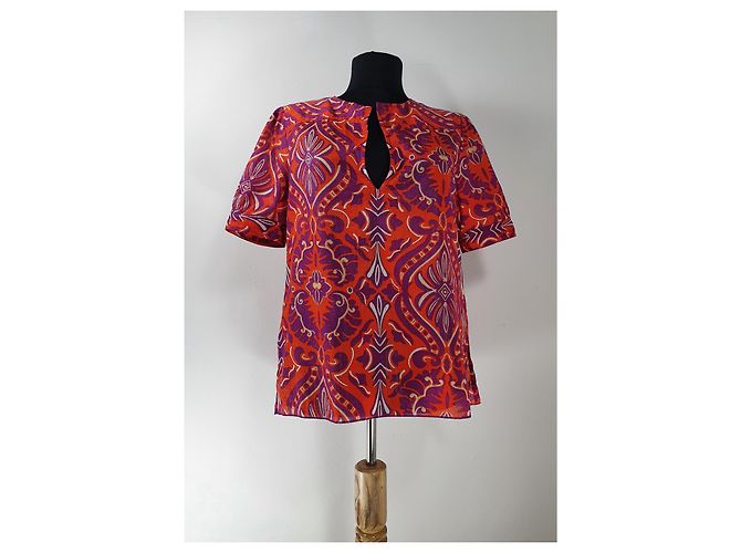 Top Diane Von Furstenberg in cotone multicolore - vista 2