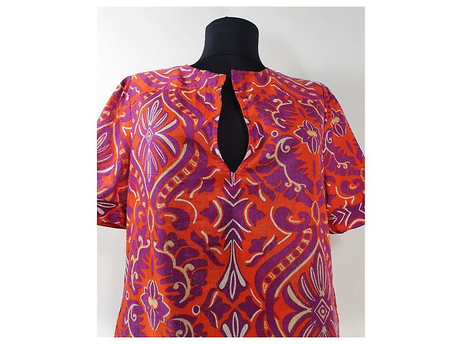 Top Diane Von Furstenberg in cotone multicolore - vista 3