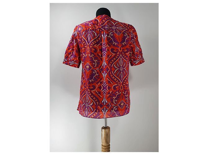 Top Diane Von Furstenberg in cotone multicolore - vista 5