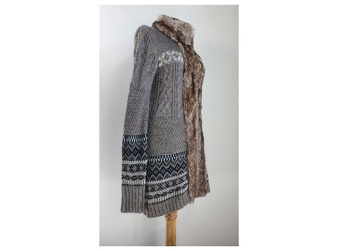 Strickjacke Cynthia Rowley Wolle und Alpaka Mehrfarbig Mehrfarben - Ansicht 3