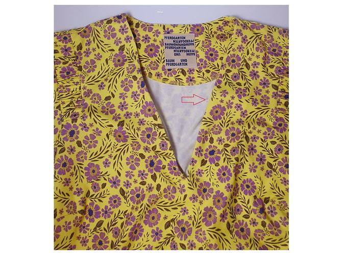 Abito floreale Baum und Pferdgarten Giallo Viola Multicolore Porpora - vista 7