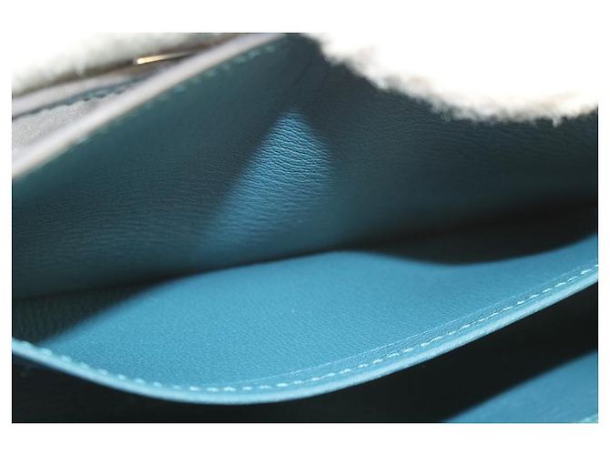 Hermès Herm�s Bleu Colvert Shiny Niloticus Cocodrilo Corte Kelly - vista 2