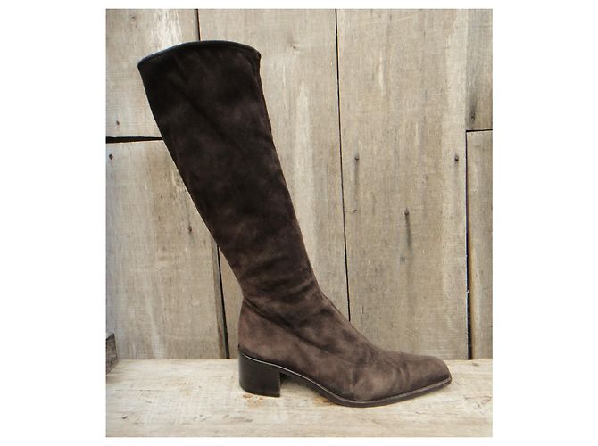 Autre Marque botas stretxh Gris Mer p 38,5 Marrón oscuro - vista 2