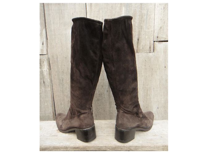 Autre Marque botas stretxh Gris Mer p 38,5 Marrón oscuro - vista 5