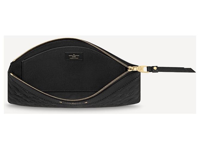 Louis Vuitton Pochette Daily Monogram Empreinte Leder Schwarz - vista 3