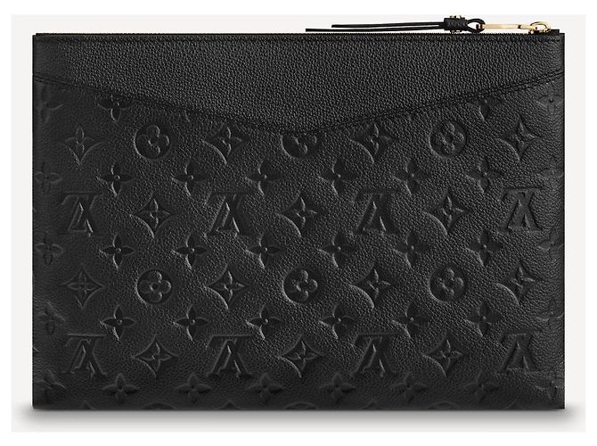Louis Vuitton Pochette Daily Monogram Empreinte Leder Schwarz - vista 4