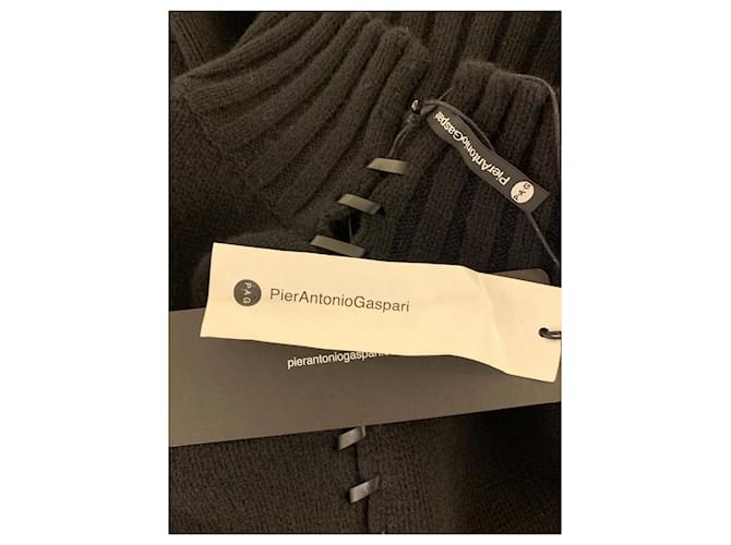 Pier Antonio Gaspari Großer Pullover aus schwarzer Wolle - Ansicht 3