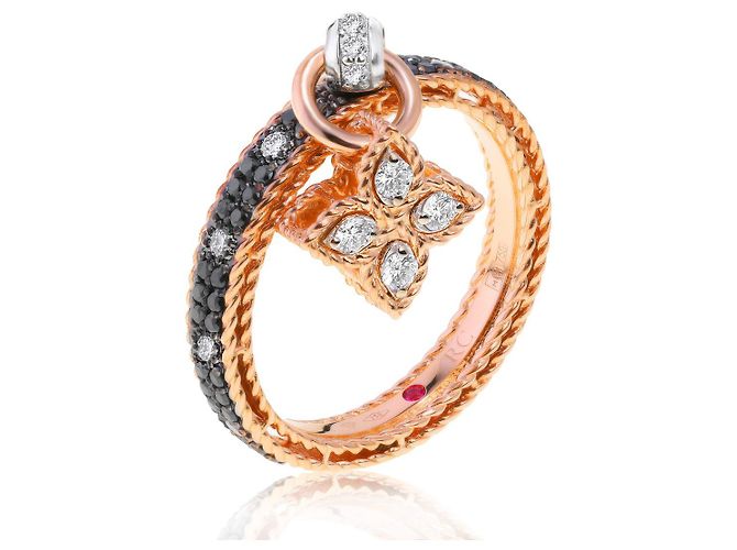 Anello d'oro originale Roberto Coin Princess - vista 2