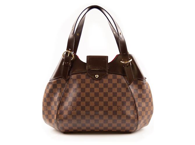 Sistina Louis Vuitton Tasche aus Damier Ebene Canvas Braun - Ansicht 2