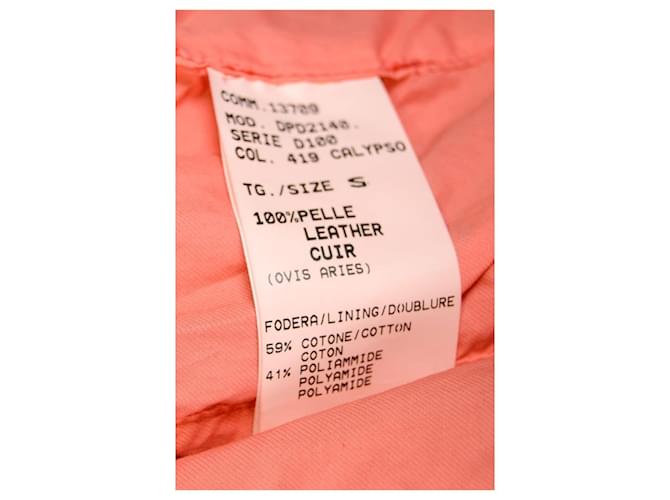 Drome Helle Lederjacke Orange - Ansicht 6