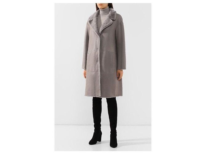 abrigo Drome reversible de piel de cordero Beige - vista 2