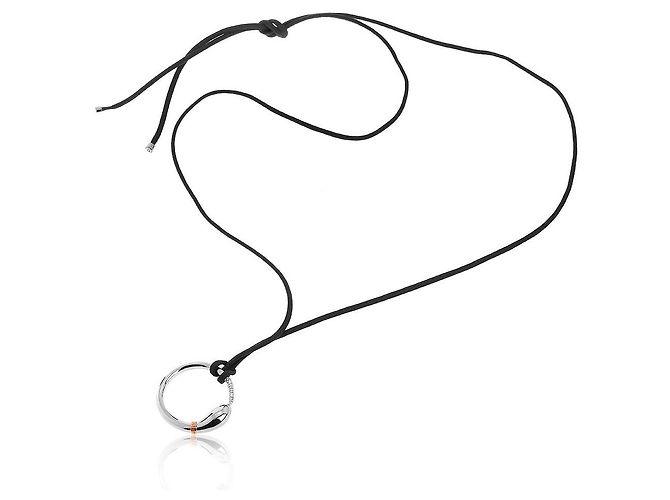 Colgante Damiani Infinito Snake de oro con diamantes - vista 2