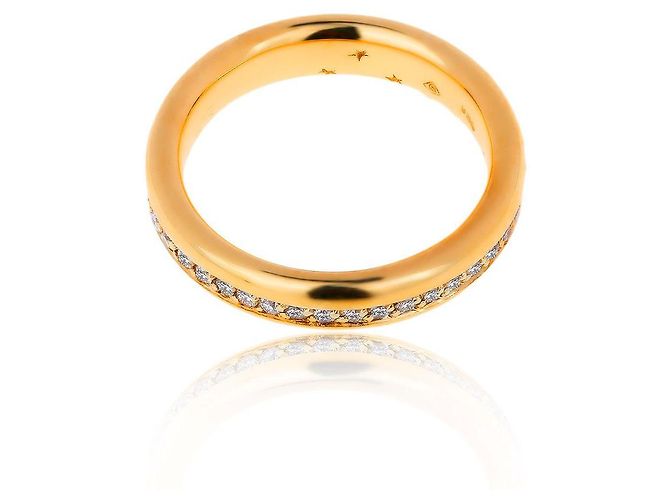 H Stern H. Sterngoldring mit Diamanten - Ansicht 2