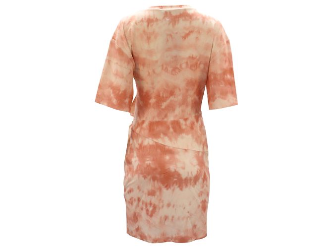 Vestido de punto tie-dye con hebilla de Roberto Cavalli en viscosa rosa - vista 2