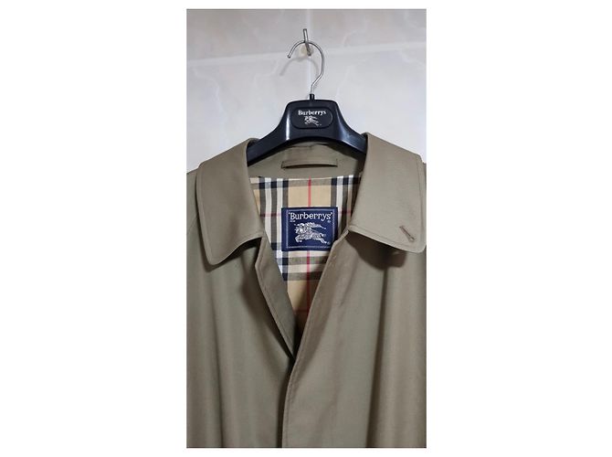 Trench Burberry vintage Cachi - vista 3
