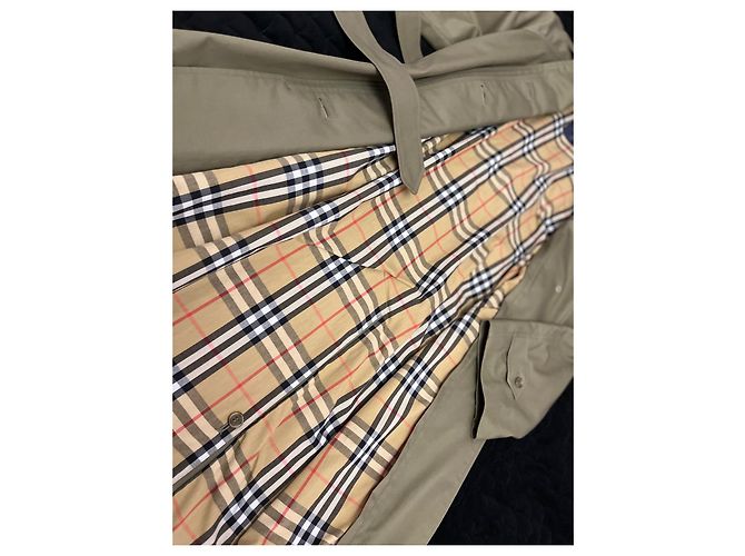 Trench Burberry vintage Cachi - vista 6