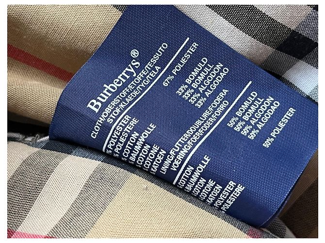 Trench Burberry vintage Cachi - vista 7