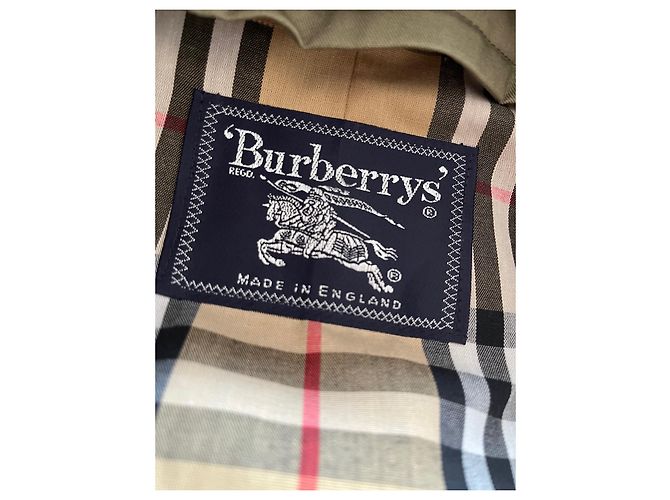 Trench Burberry vintage Cachi - vista 8