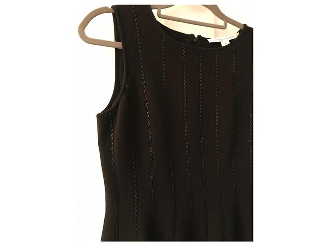 Vestido de cóctel negro Diane Von Furstenberg de algodón con perlas - vista 4