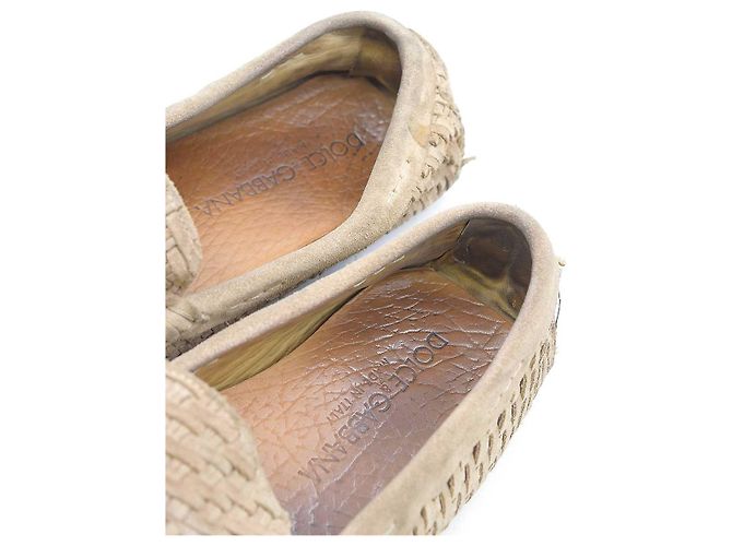 [Usato] DOLCE & GABBANA Scarpa intrecciata con punta Beige 7 Uomini - vista 7