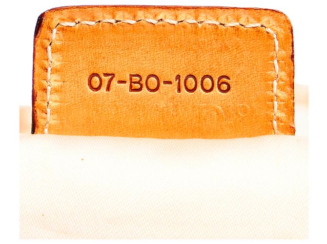 Borsa a mano Dior Oblique Romantique in tela marrone Dior - vista 7