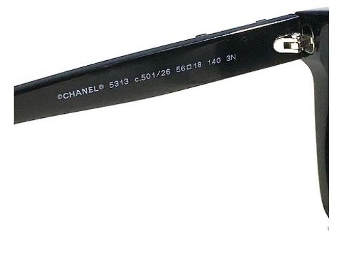 Boy Farfalla nera del ragazzo di Chanel 5313 Occhiali da sole Coco Nero - vista 6