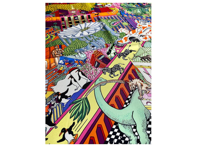 Hermès HERMES scarf ''Animapolis'' Multiple colors - view 2