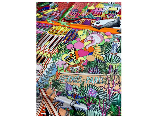 Hermès HERMES scarf ''Animapolis'' Multiple colors - view 3