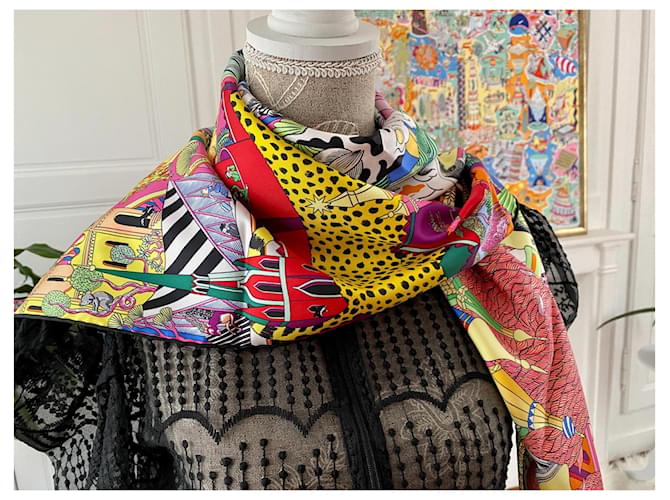 Hermès HERMES scarf ''Animapolis'' Multiple colors - view 8