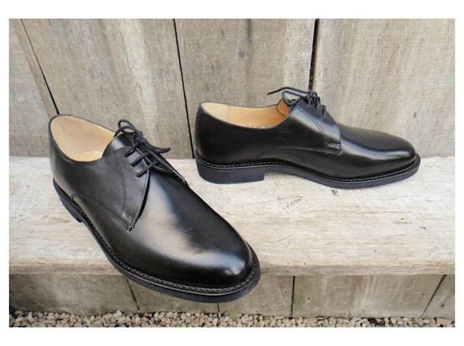 Autre Marque Derby Hardridge in pelle nera Nero - vista 2